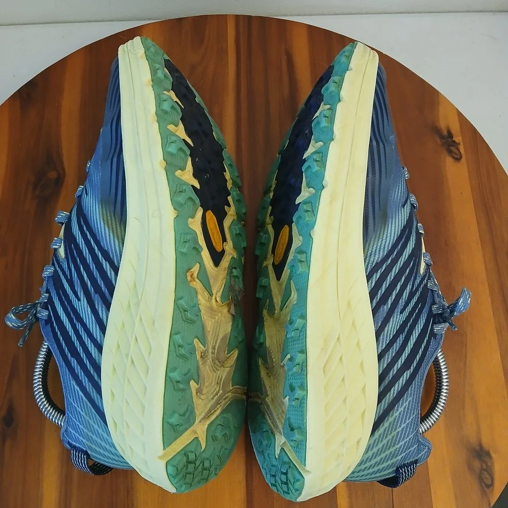 Hoka Speedgoat 4 Wide Womens 8 Blue Running Shoes Sneakers 1106529 PBLG